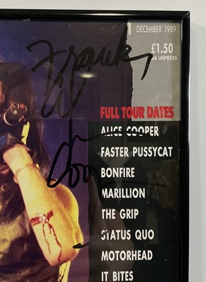 Lot 494 - RIFF RAFF MAGAZINE December 1989 autographed...