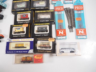 Lot 2 - A group of boxed N gauge wagons by GRAHAM...