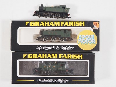 Lot 5 - A group of GRAHAM FARISH N gauge steam tank...