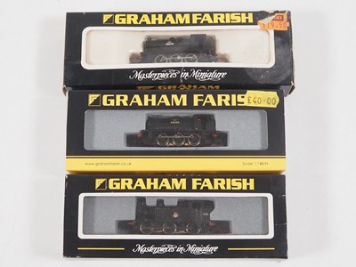 Lot 6 - A group of GRAHAM FARISH N gauge steam tank...