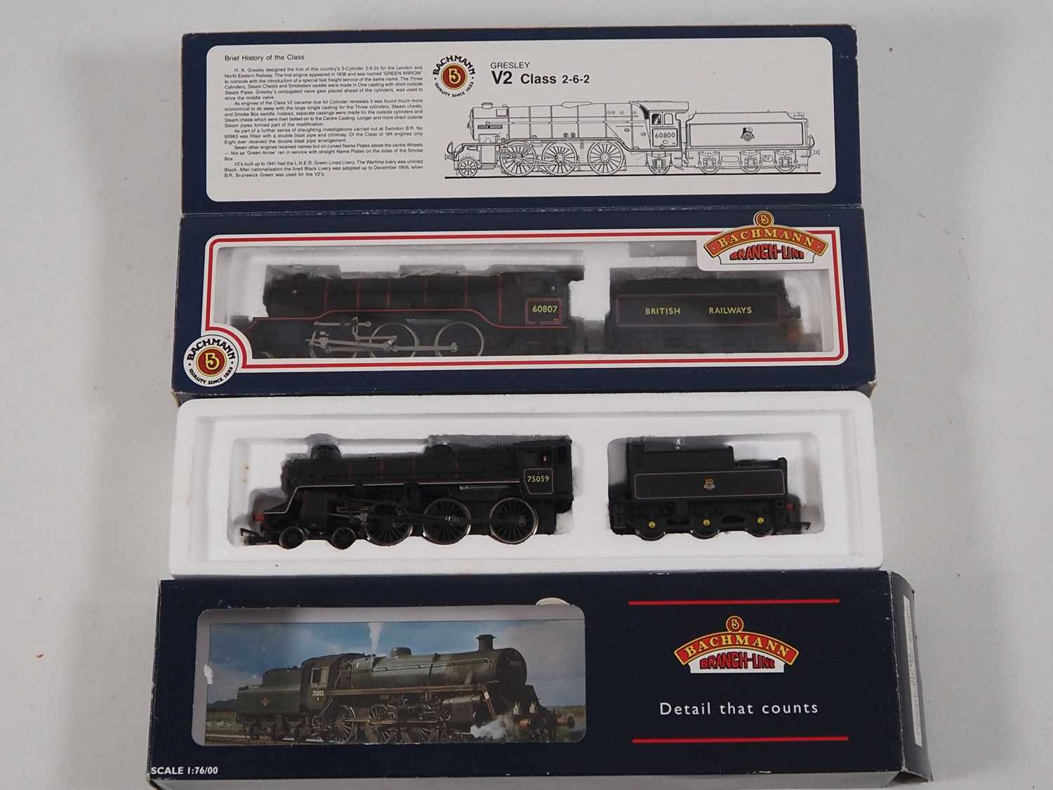 Lot 32 - A pair of BACHMANN OO gauge steam locomotives...