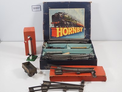 Lot 71 - A HORNBY O gauge clockwork train set together...