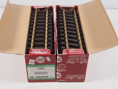 Lot 90 - A pair of LGB G scale 10000 complete boxes of...