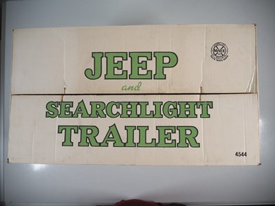 Lot 97 - A MARX TOYS Jeep and Searchlight Trailer,...