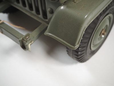 Lot 97 - A MARX TOYS Jeep and Searchlight Trailer,...