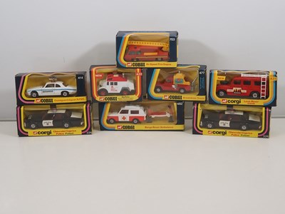 Lot 150 - A group of CORGI Emergency Service vehicles...