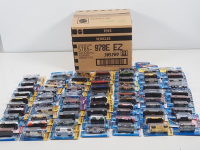 Lot 172 - A HOTWHEELS trade box of carded cars, as new,...