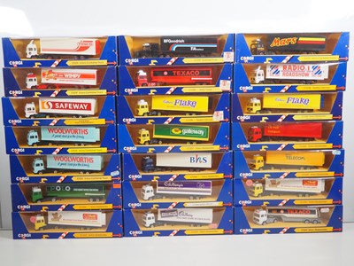 Lot 206 - A group of CORGI diecast articulated delivery...