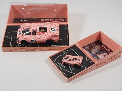 Lot 217 - A pair of MINICHAMPS 1971 Porsche 917-20 'Pink...