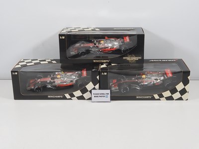 Lot 232 - A group of MINICHAMPS 1:18 scale McLaren...