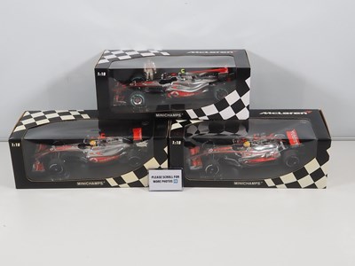 Lot 233 - A group of MINICHAMPS 1:18 scale McLaren...
