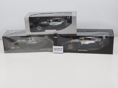 Lot 235 - A group of MINICHAMPS 1:18 scale Mercedes-AMG...