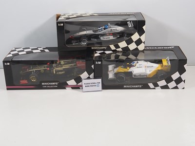 Lot 252 - A mixed group of MINICHAMPS 1:18 scale Formula...