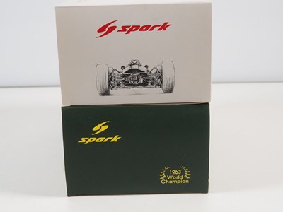 Lot 255 - A pair of SPARK 1:18 Team Lotus Formula 1 cars,...