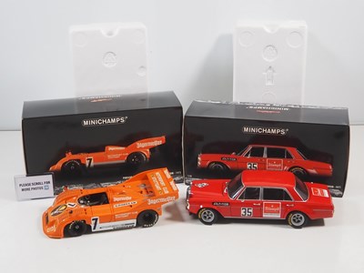 Lot 257 - A pair of MINICHAMPS 1:18 scale early 1970s...
