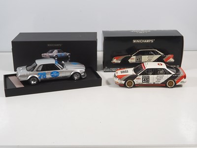 Lot 260 - A pair of MINICHAMPS 1:18 scale race cars...