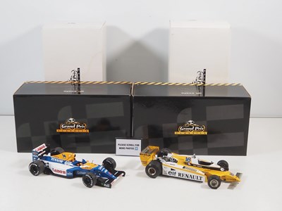 Lot 273 - A pair of EXOTO 1:18 scale Formula 1 race cars...