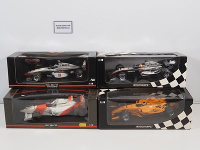Lot 288 - A group of four MINICHAMPS 1:18 scale McLaren...