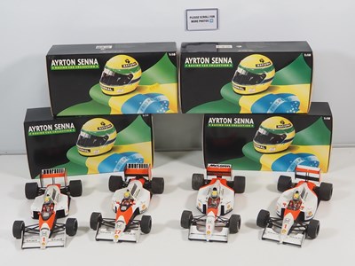Lot 291 - A group of four MINICHAMPS 1:18 scale 'Ayrton...