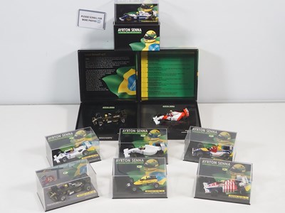 Lot 293 - A group of eight MINICHAMPS 1:43 scale 'Ayrton...