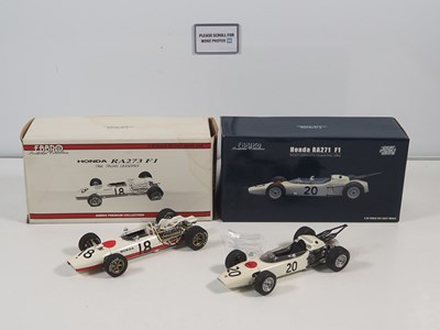 Lot 296 - A pair of EBBRO 1:20 scale Formula 1 Honda...