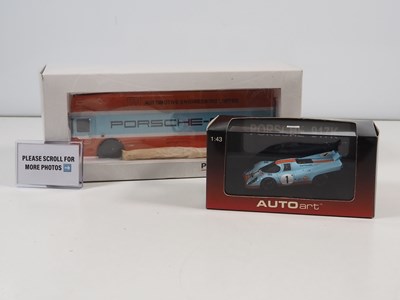 Lot 302 - A Porsche-Gulf racing team 1:43 scale group...
