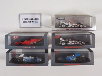 Lot 349 - A group of SPARK 1:43 scale Formula 1 cars,...