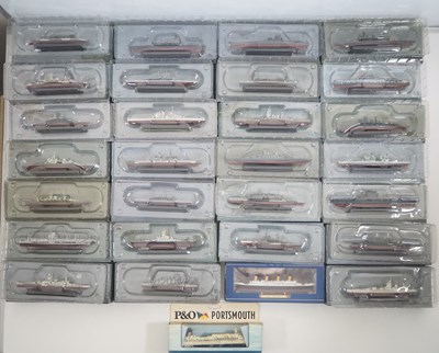 Lot 376 - A group of diecast ships by ATLAS and others,...