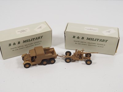 Lot 401 - A pair of handbuilt whitemetal models by B&B...