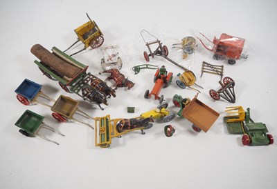 Lot 424 - A group of diecast Farm Carts, vehicles,...