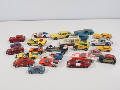 Lot 446 - A large group of unboxed diecast cars by DINKY,...