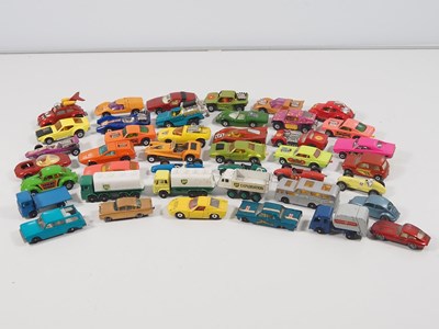 Lot 447 - A quantity of unboxed diecast cars and lorries...
