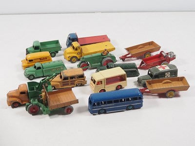 Lot 449 - A quantity of playworn DINKY diecast vans and...