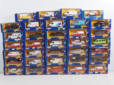 Lot 487 - A mixed group of CORGI diecast cars and vans...