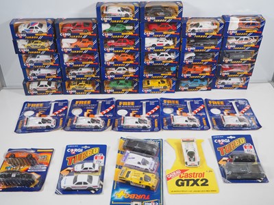Lot 498 - A group of CORGI 'Turbos' cars, boxed and...