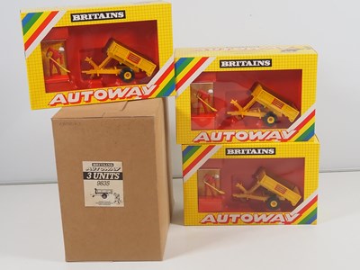 Lot 527 - A BRITAINS trade box containing x3 #9835...