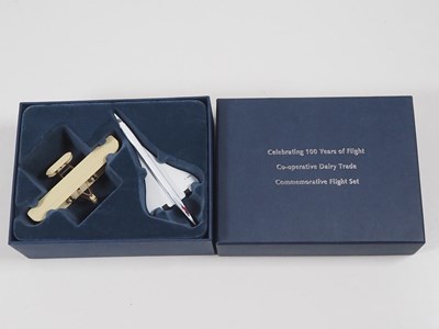 Lot 541 - A group of CORGI Concorde models mostly modern...