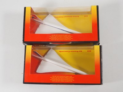 Lot 541 - A group of CORGI Concorde models mostly modern...