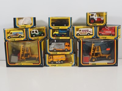 Lot 558 - A group of CORGI vans, lorries etc all in 1970'...