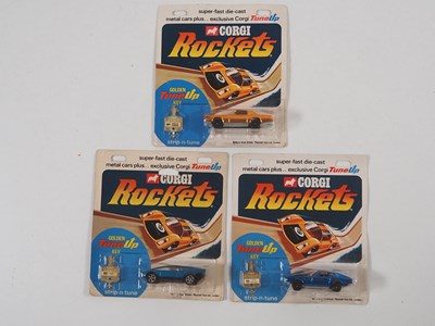 Lot 599 - A group of CORGI Rockets all sealed on...