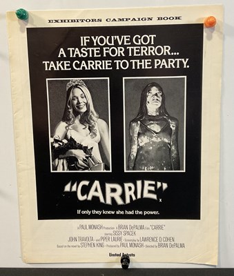 Lot 392 - CARRIE (1976) UK Quad film poster for the...