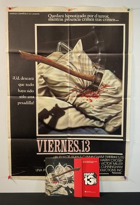Lot 394 - FRIDAY THE 13TH (1980) Spanish one sheet film...