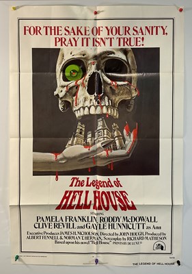 Lot 371 - THE LEGEND OF HELL HOUSE (1973) US one sheet...