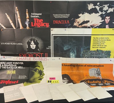 Lot 408 - A group of UK Quad horror film posters...