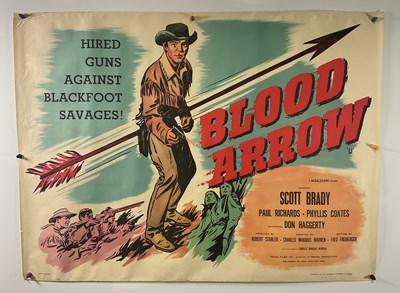 Lot 275 - BLOOD ARROW (1958) UK Quad film poster, a...
