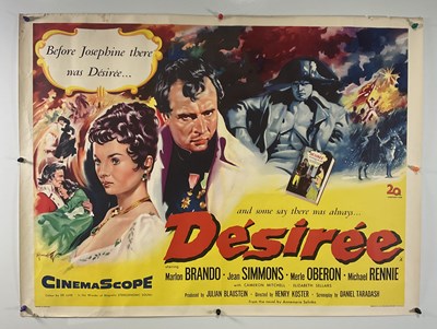 Lot 279 - Désirée (1954) UK Quad film poster for the...