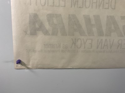 Lot 190 - STATION SIX SAHARA (1963) UK Quad film poster,...