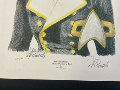 Lot 324 - A group of STAR TREK prints signed and hand...