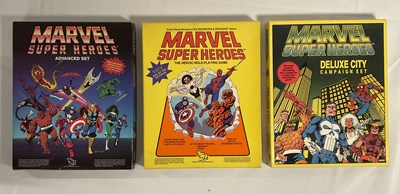 Lot 577 - A group of Marvel Superhero RPG Board Games...