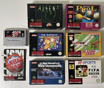 Lot 661 - A group of SUPER NINTENDO (SNES) games...